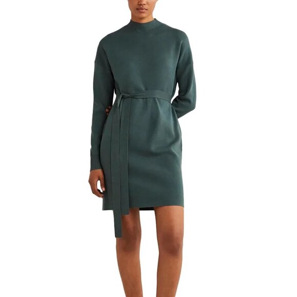 NWT BODEN High Neck Shift Dress In Green Size 6R - Picture 1 of 4